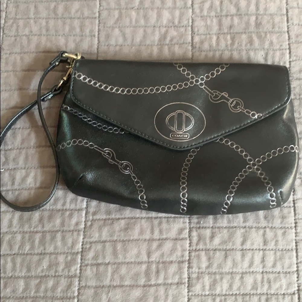 Black Coach Wristlet